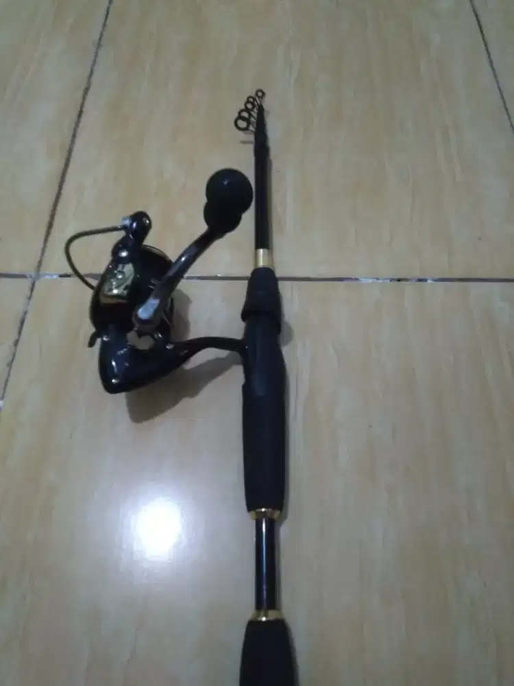 Joran telescopic + reel pancing