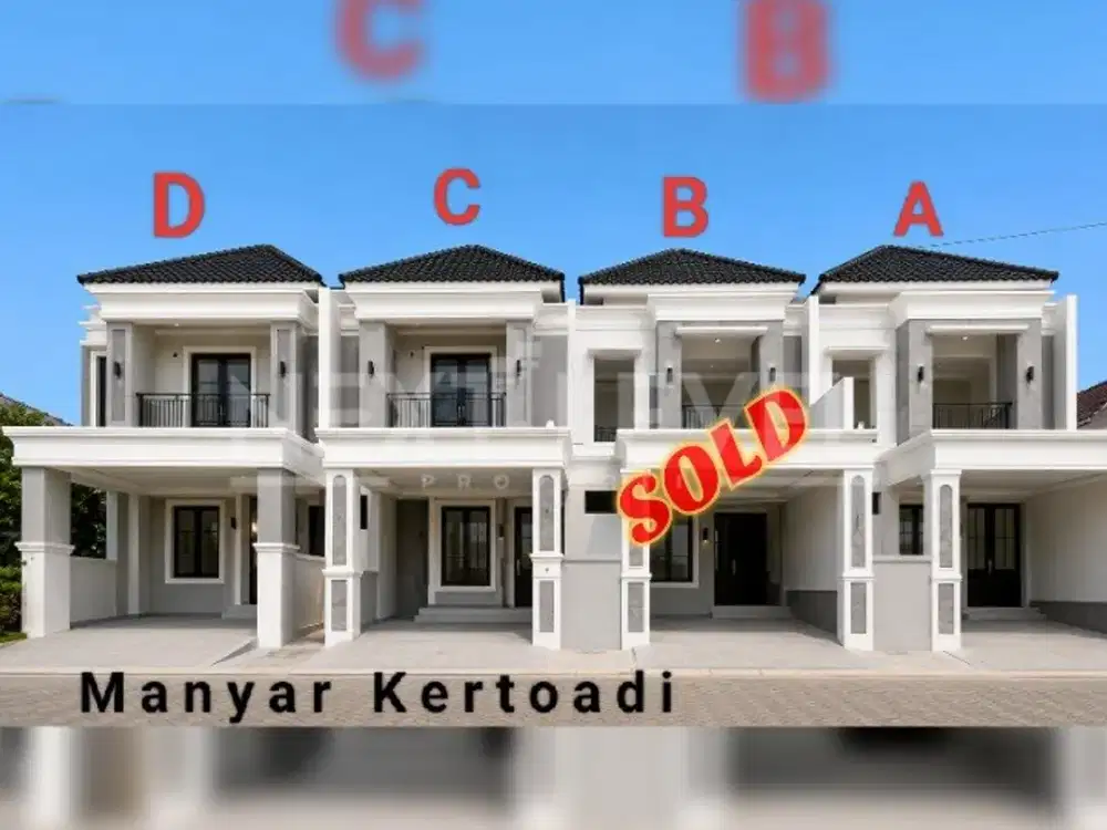 Dijual Rumah Gress di Manyar Kertoadi Surabaya