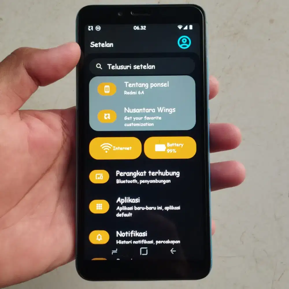 Xiaomi Redmi 6A 2/16GB Layar bercak hitam Nusantara OS