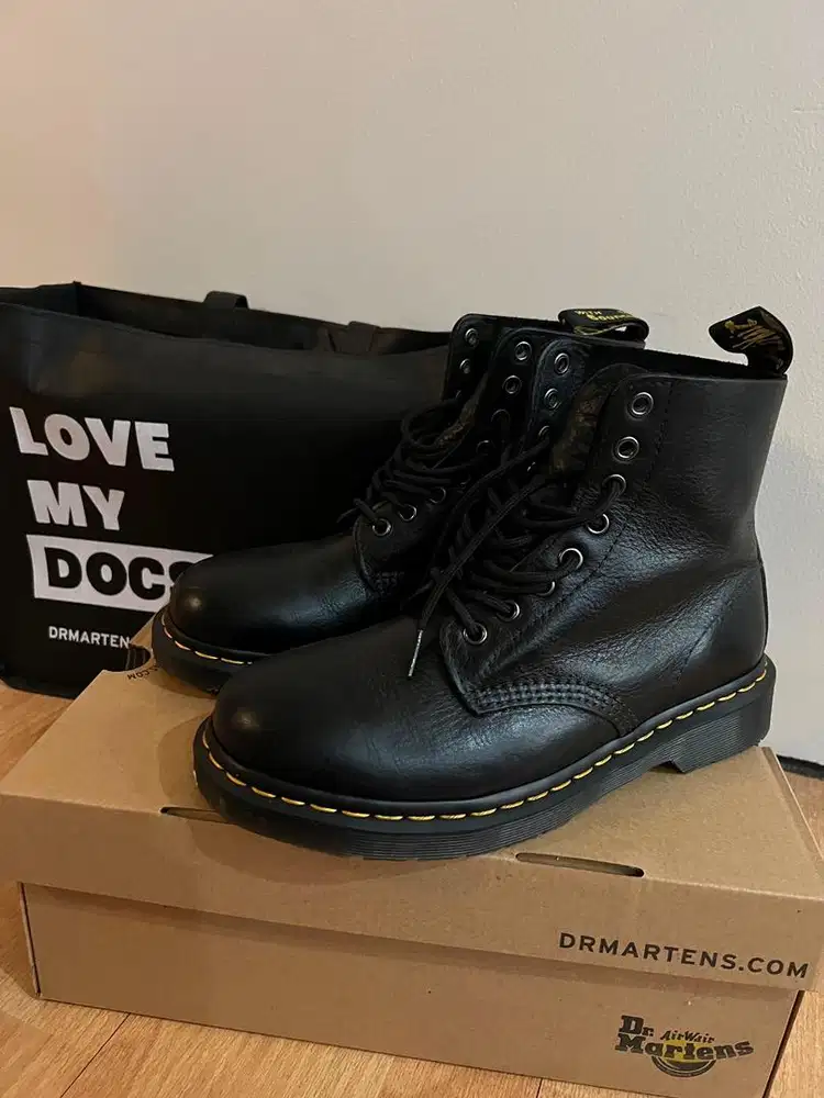 Docmart black and cherry