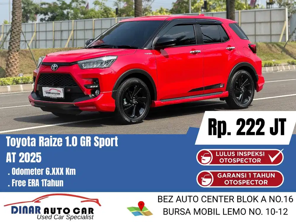 (6Rb) RAIZE 1.0 Turbo GR 2025 At Matic Warenty Service On *Dinar auto*