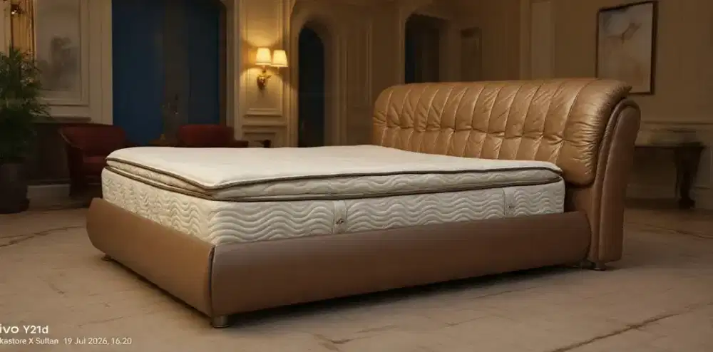 Serta posture pedic set bedframe mewah uk 180
