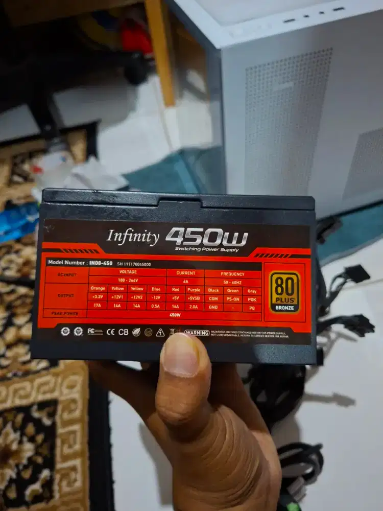 psu infinity 450w 80+ bronze