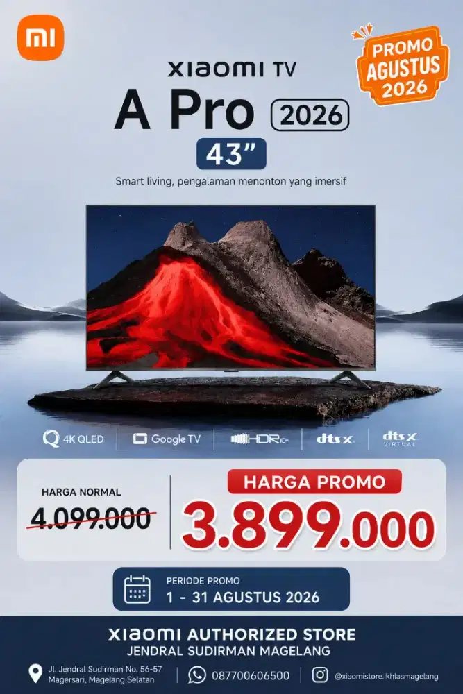 Xiaomi GTV A Pro 2026 43 New Segel Garansi Resmi