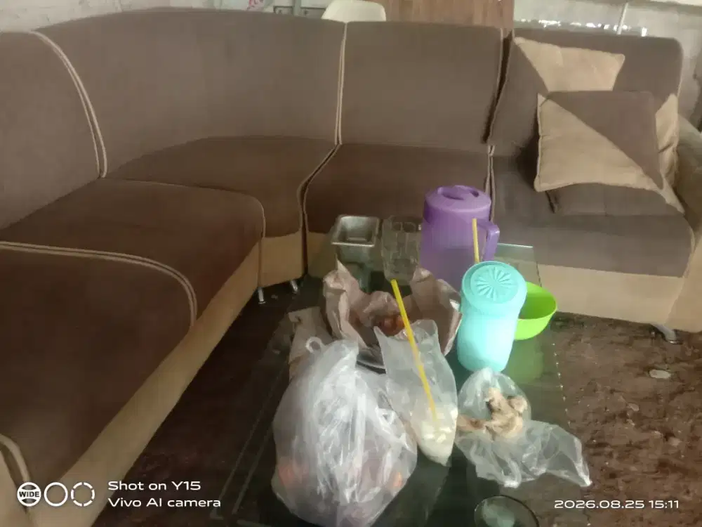 Jual cepat shofa leter L. Plus Meja kaca