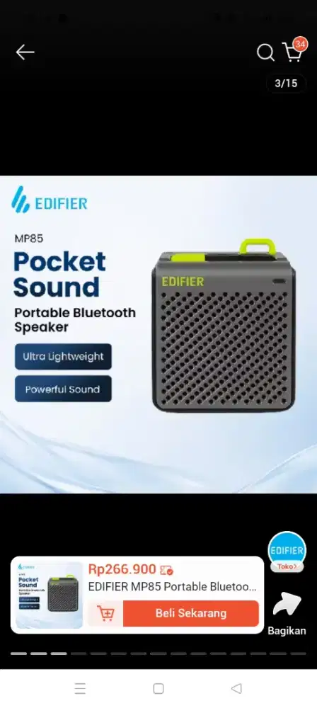Speaker bluetooth edifier MP85