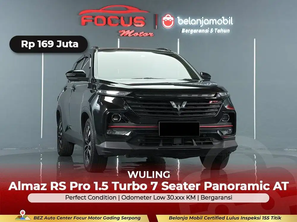 [ GARANSI 5TH ] Wuling Almaz RS Pro 1.5 T 7 Seater Panoramic 2021/2022