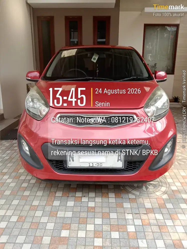 Dijual mobil KIA Picanto 2014 mulus