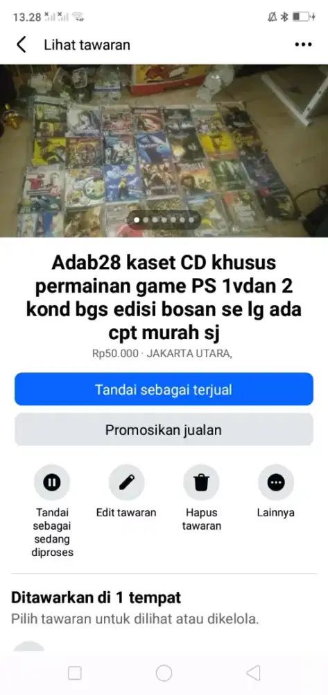 Ada 28 kaset CD game play station kond bgs edisi bosan murah sj cpt