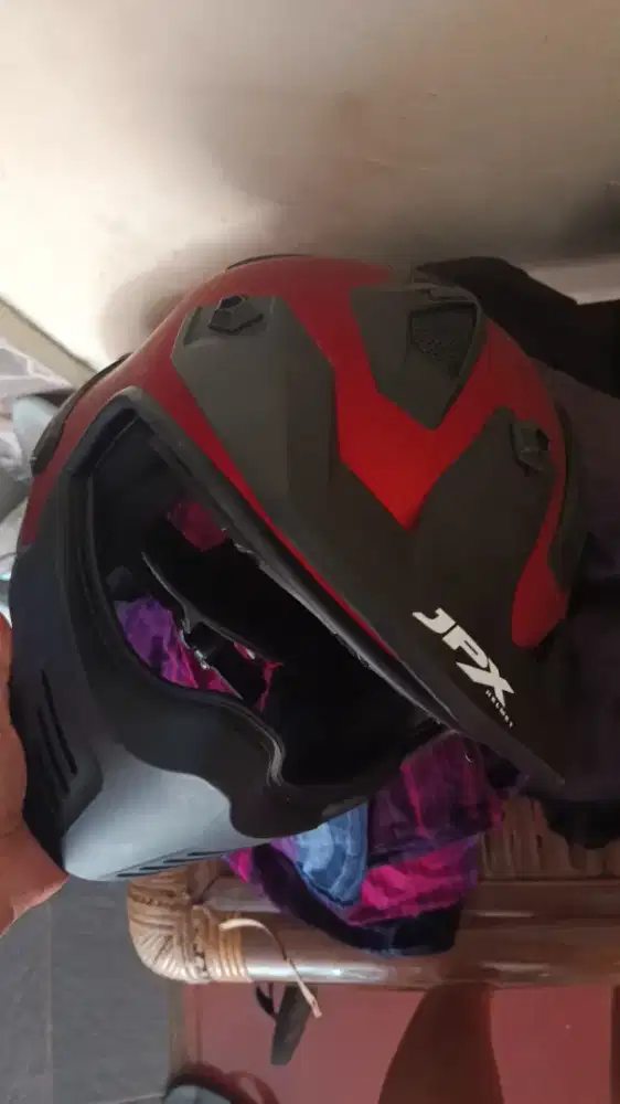 Helm JPX warna merah BARU