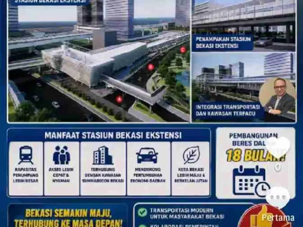 Dapatkan Rumah Siap Huni, Akses Mudah, dengan Promo bisa cicil tanpa bunga dan tanpa Bank di Kota Bekasi, dekat ke GrandMet & RS Primaya Bekasi Barat.