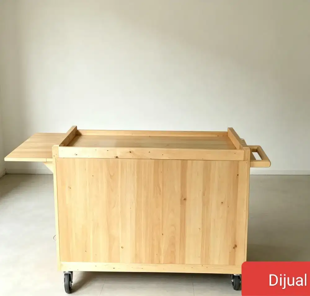 Dijual cepat gerobak meja kayu