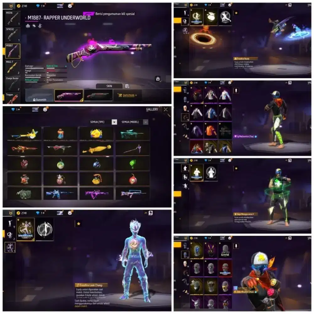 JB AKUN FF LV 70+ SCAR TITAN EVO EMAIL KOSONG