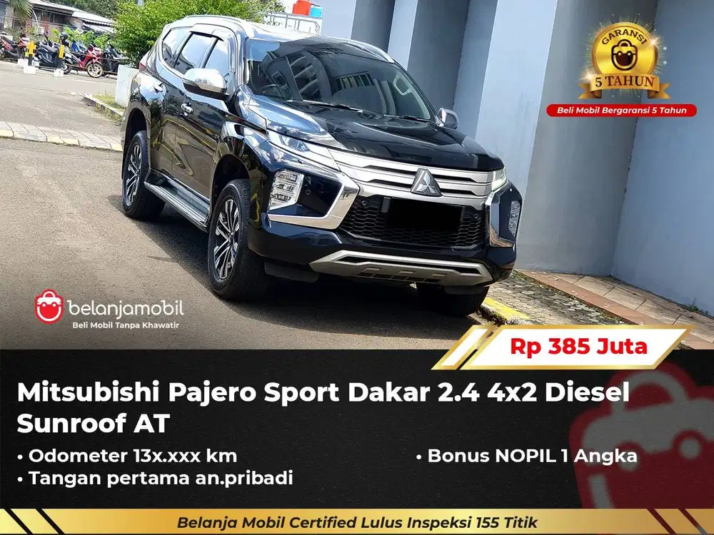 [GARANSI 5TH] Mitsubishi Pajero Sport Dakar 2.4 4x2 Sunroof 2021/2022