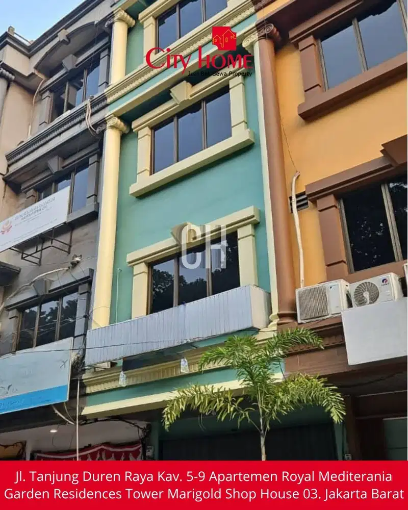 Disewakan Ruko 73m² 4 Lantai – Rp150 Juta/Tahun
