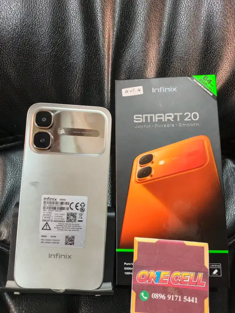 Infinix Smart 20 Ram 4+4/64GB Fullset Ori Mulus