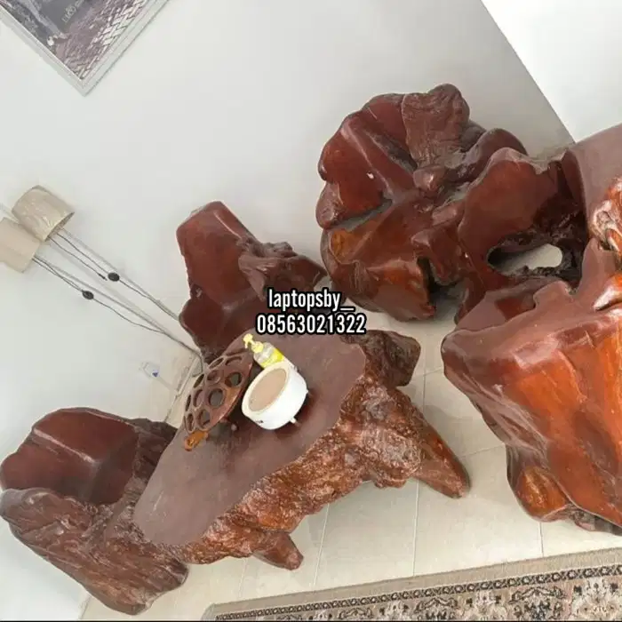 Kursi meja jati asli usia 100 tahun utuh asli