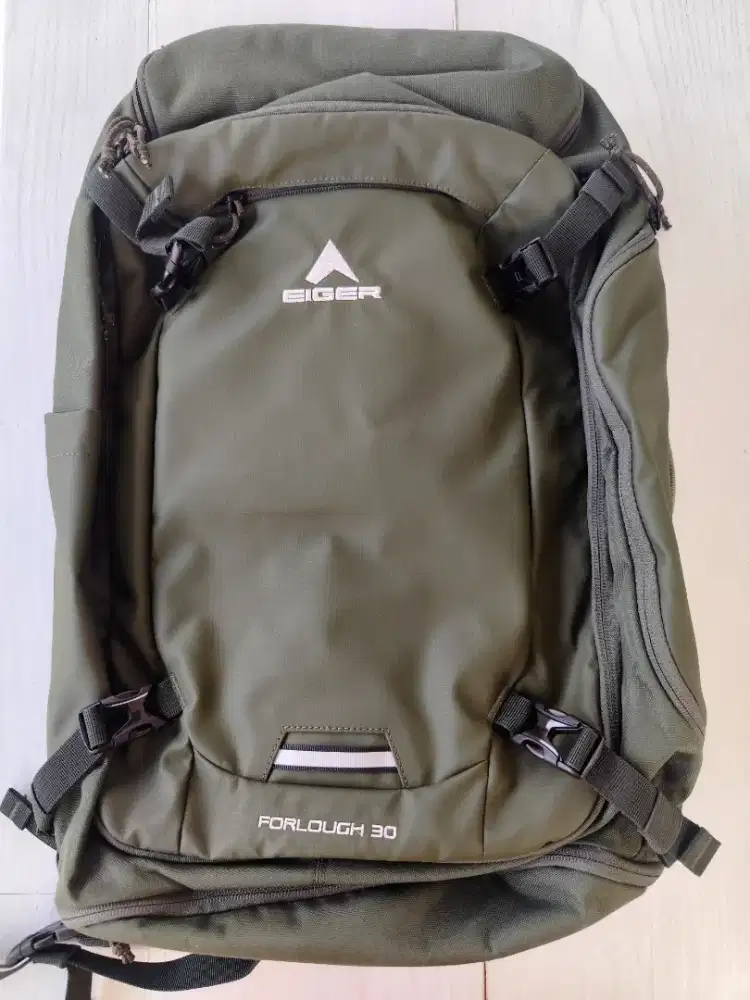 Tas Eiger Forlough 30L Bag New Original Backpack Olive Traveling