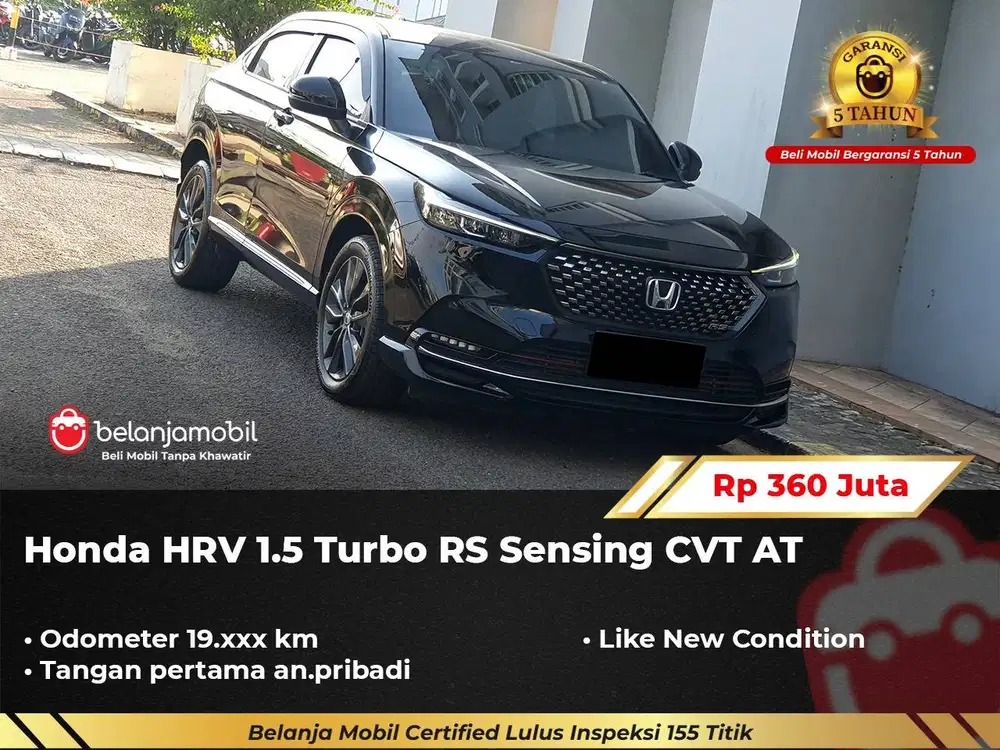 [ GARANSI 5TH ] Honda HRV HR-V HR V 1.5 Turbo RS Sensing AT 2024/2025