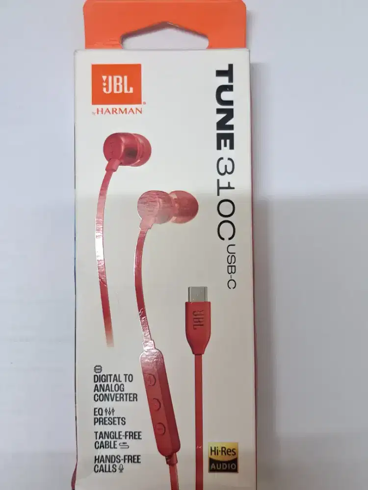 JBL tune 310C by Harman (Red) type C