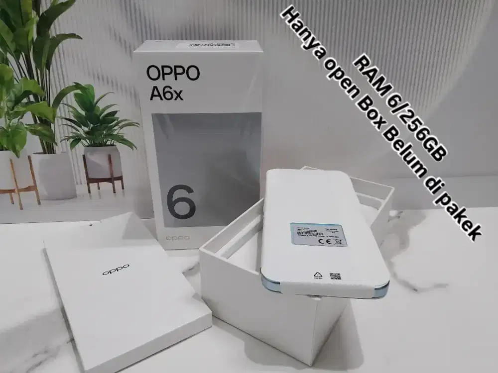 oppo a6x ram 6+6/256GB garansi resmi.hanya buka dus Belum di pakek