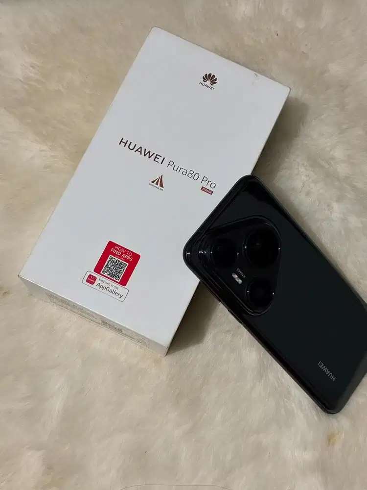 huawei pura 80 pro 12/512gb garansi aktif, fullset no minus