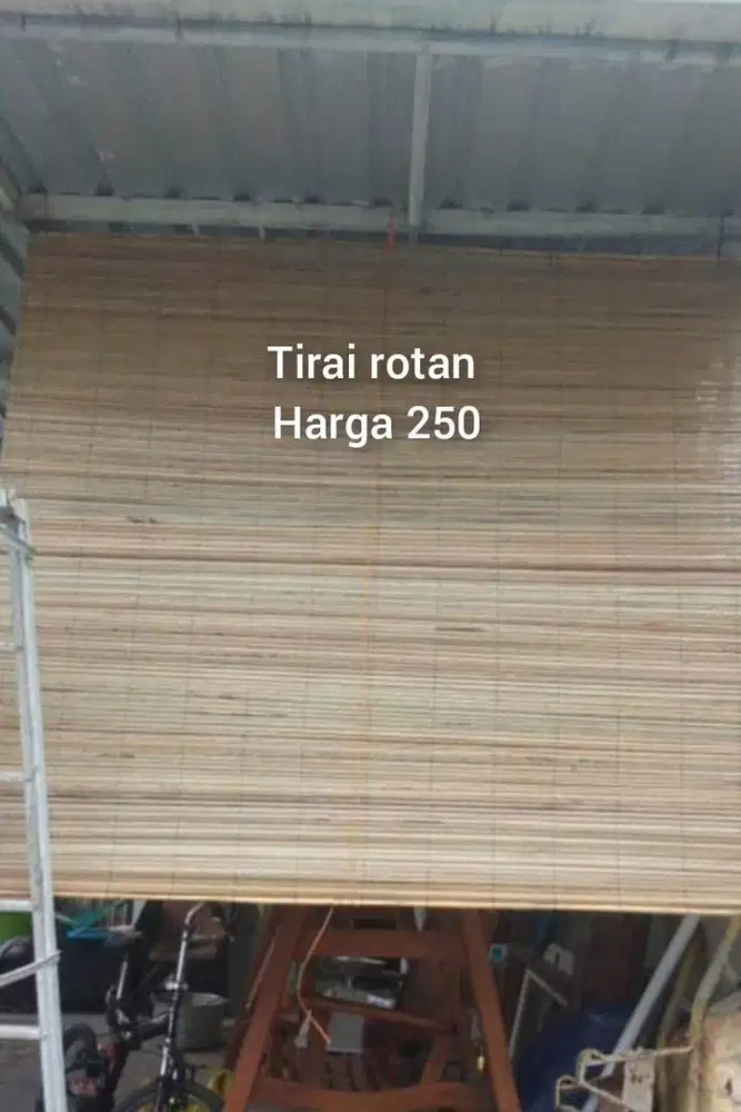Tirai bambu,tirai kayu motif tirai rotan