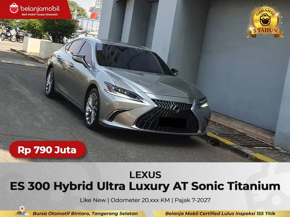 [ GARANSI 5TH ] Lexus ES300 ES 300 Hybrid Ultra Luxury AT 2023/2024