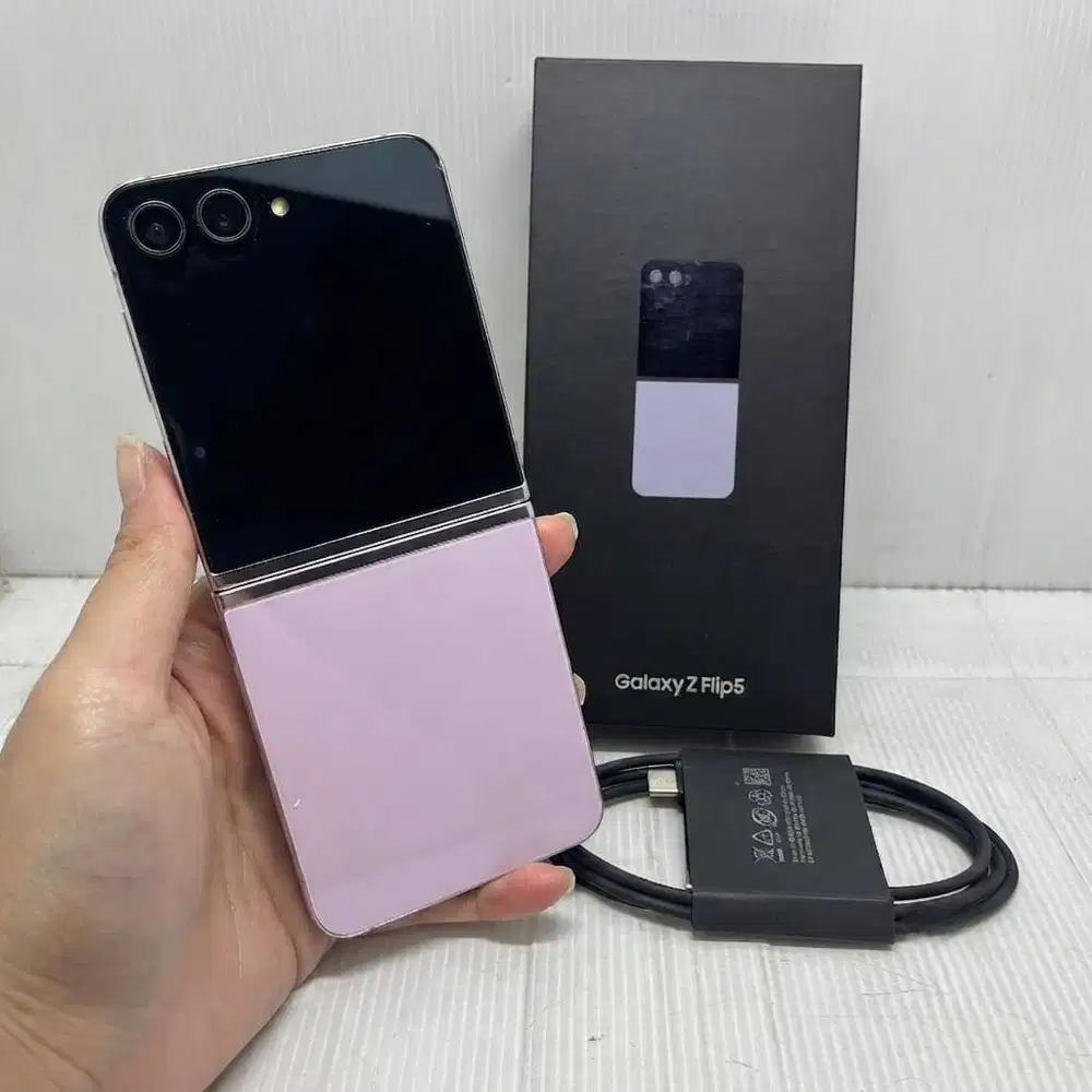 SUPER MURAH! FULLSET SAMSUNG GALAXY Z FLIP 5 5G 8/256 LAVENDER  RESMI