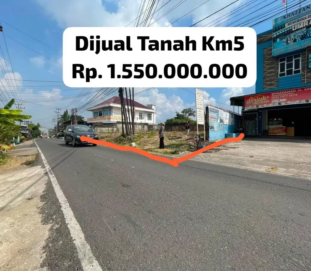 Tanah tengah kota dekat RS Mata palembang