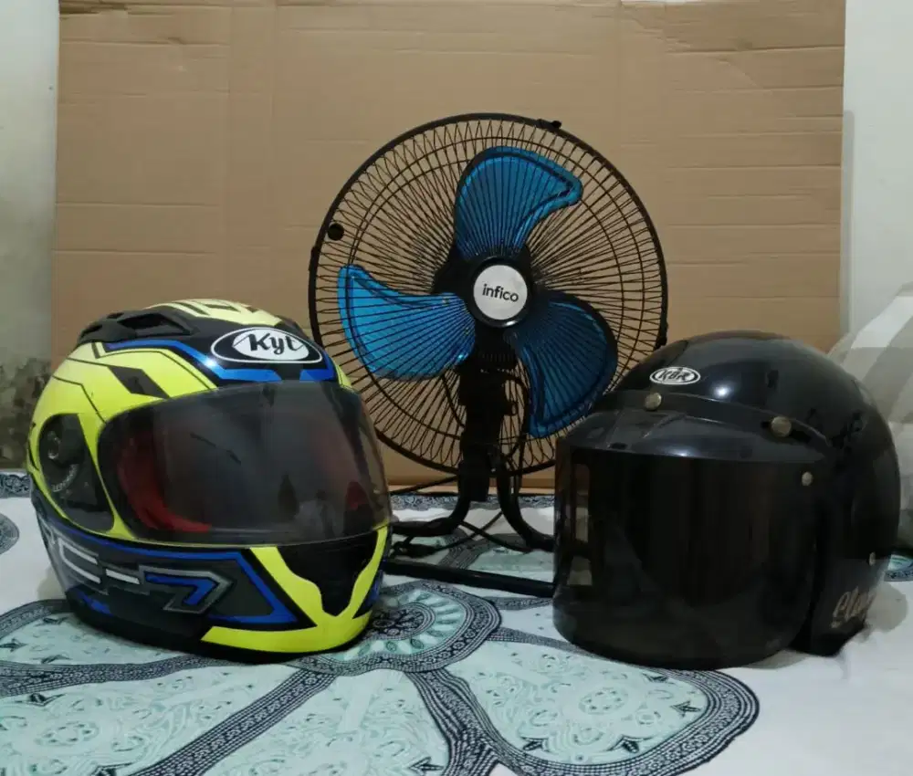 Beli kipas Angin free helm KYT 2 pcs ( full face dan half face )