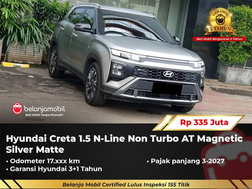 [ GARANSI 5TH ] Hyundai Creta 1.5 N-Line Non Turbo AT 2025/2026