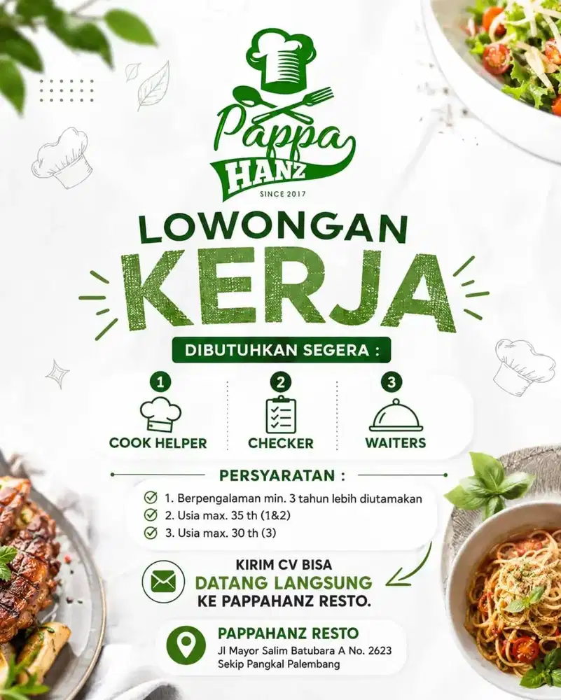 Dibutuhkan cheker dan bagian goreng