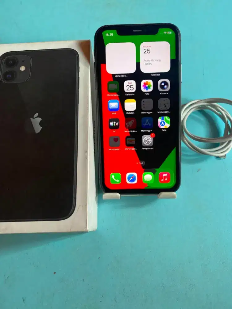 Iphone 11 64gb black inter all operator fullset mulus normal semua