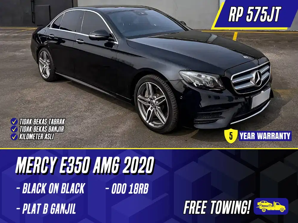 Mercedes Benz E350 AMG 2020 NIK 2019 Black Hitam Mercy E 350