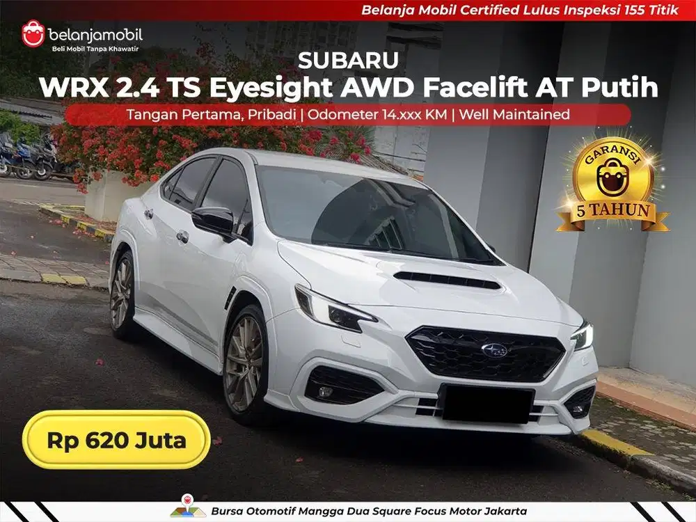 [ LOW KM 14RB ] Subaru WRX 2.4 TS Eyesight AWD AT Putih 2023/2024