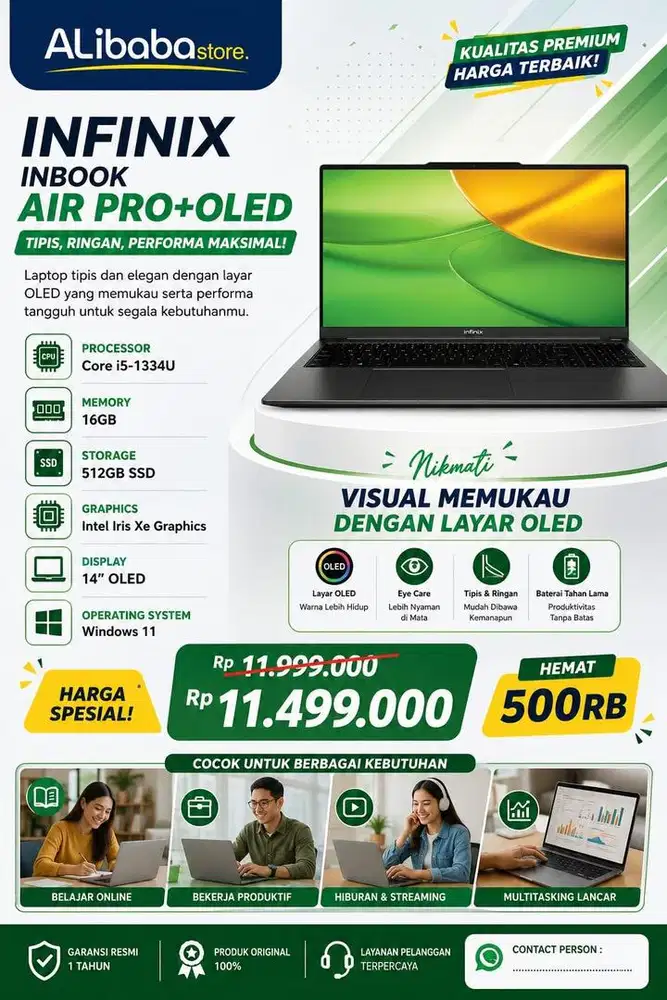 Promo Laptop cash atau kredit