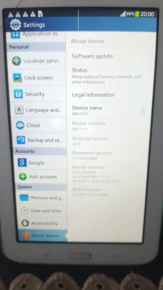 dijual Samsung Tab