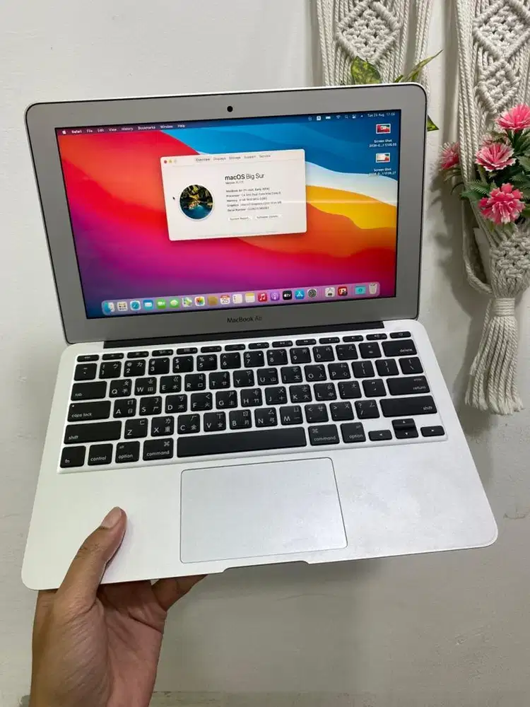 Macbook air 11 2014 intel i5 4/128 mulus
