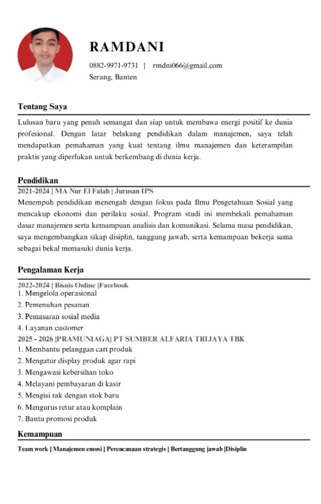 INFO LOWONGAN PEKERJAAN