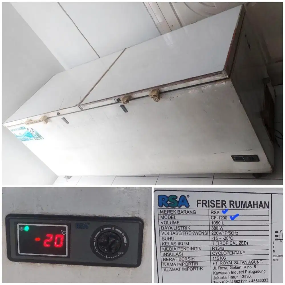 Dijual Freezer RSA Type 1200