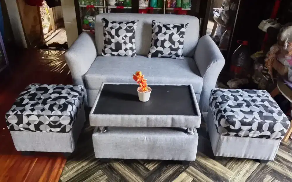sofa baru minimalis + stool