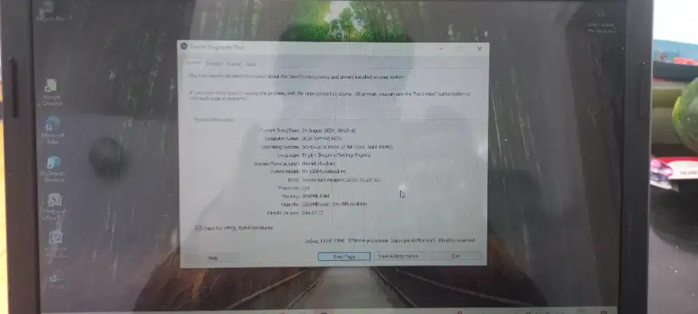 Laptop bekas minus