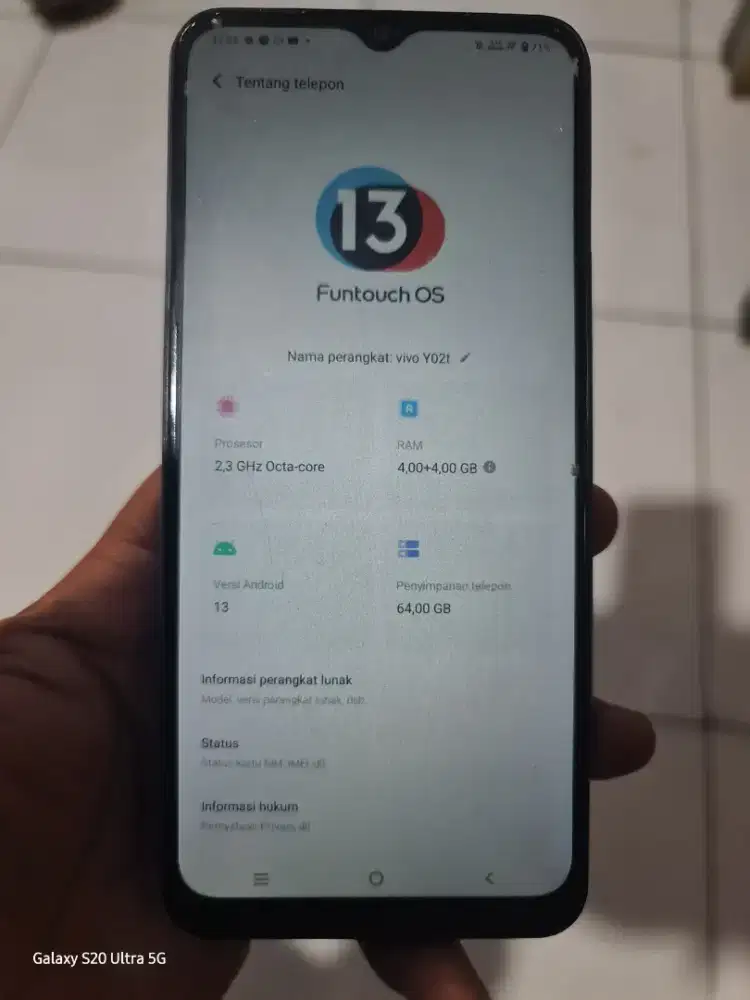 VIVO Y02T BEKAS