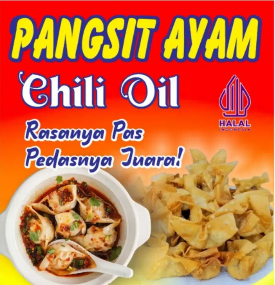 Jualan pangsit Chili oil