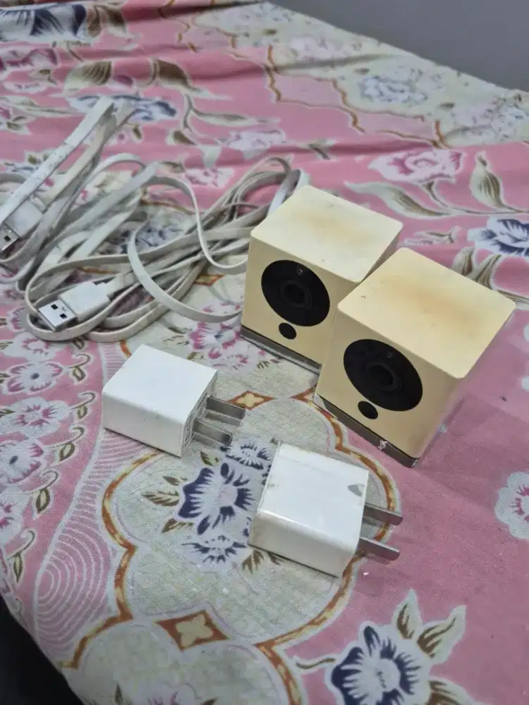 CCTV Xiaomi Xiaofang 1f Cube (Isi 2 Unit + Adaptor Kabel Ori