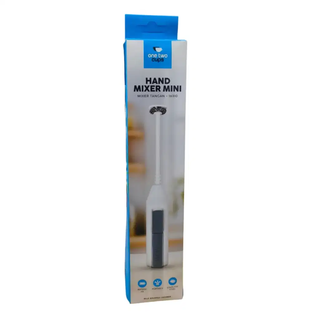 One Two Cups Hand Mixer Mini Pengocok Telur Kopi Milk Frother Battery