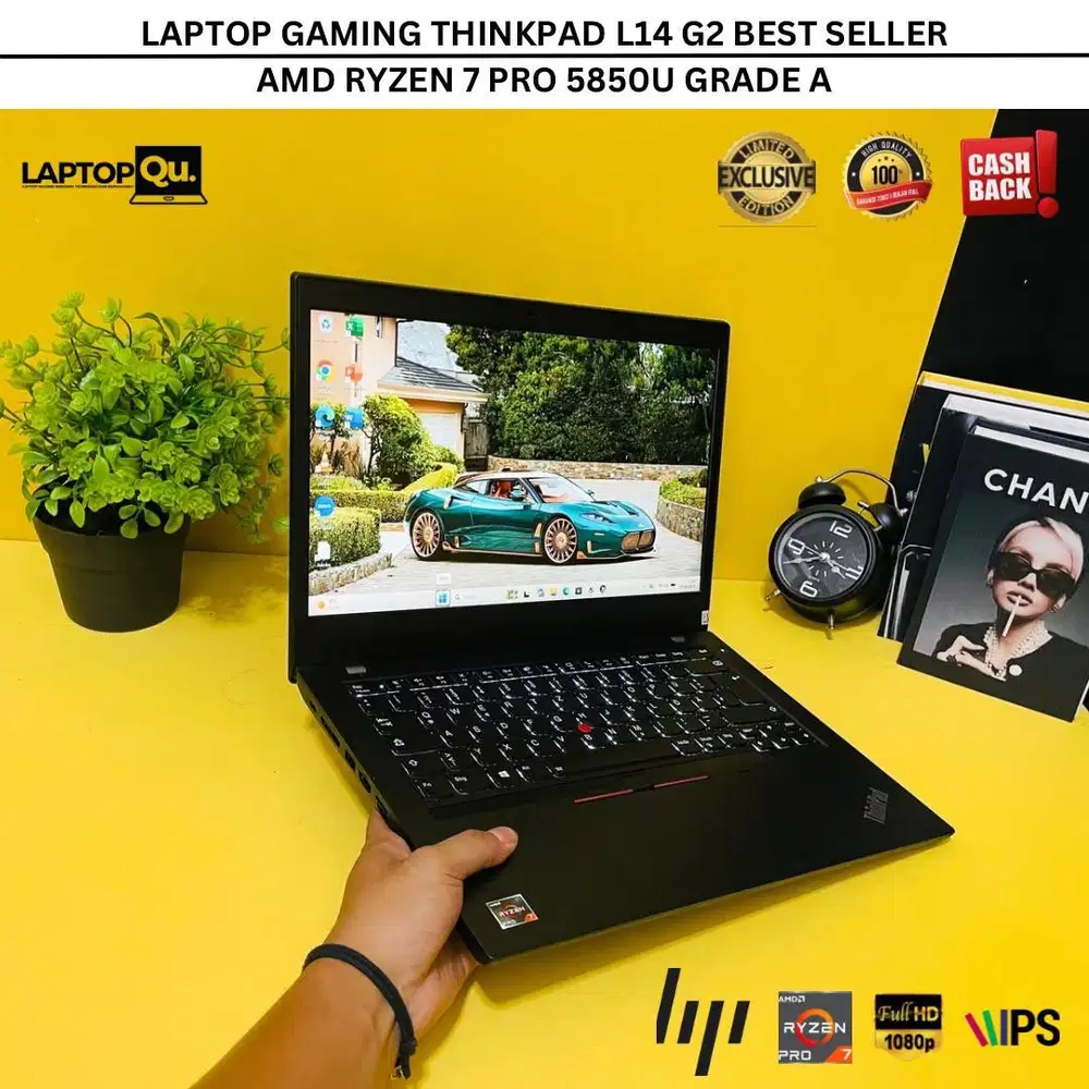 THINKPAD L14 G2 RYZEN 7 PRO 5850U 16GB/256GB NVMe/FHD/BACKLITE/GRADE A