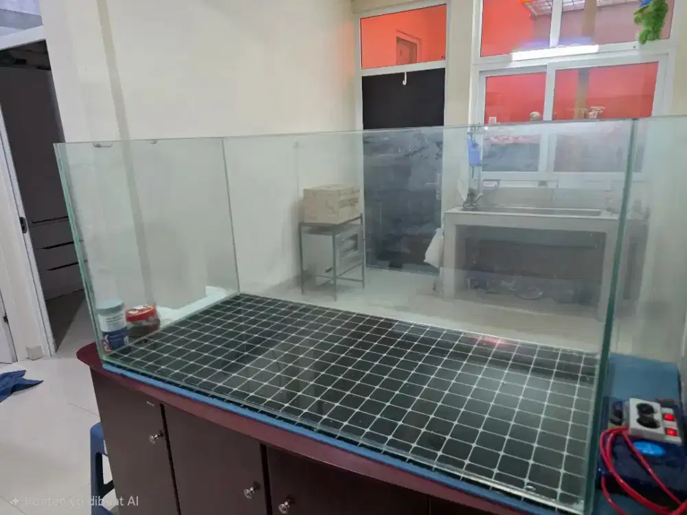 Dijual aquarium ukuran 120x60x60 tebal kaca 12mm