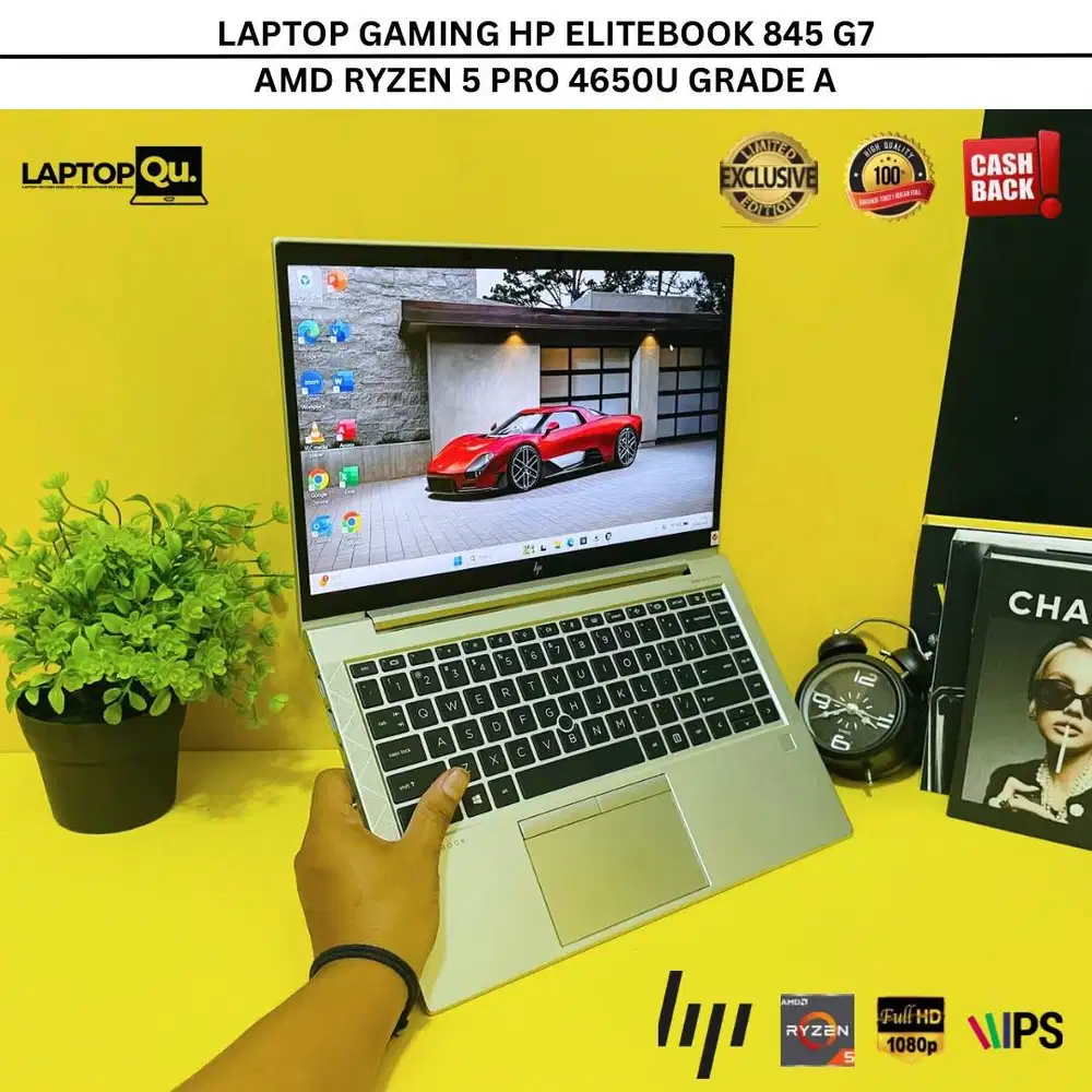 HP ELITEBOOK 845 G7 RYZEN 5 PRO 4650U 16GB/256GB/FHD/BACKLITE/GRADE A